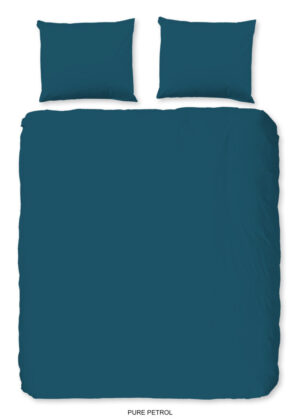 Pure dekbedovertrek - Petrol - 200 x 200/220 cm - 100% Polyester