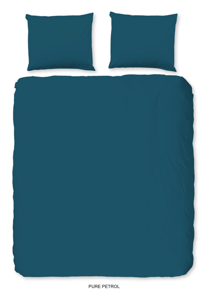 Pure dekbedovertrek - Petrol - 200 x 200/220 cm - 100% Polyester