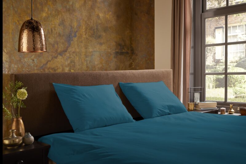 100% Polyester dekbedset van Pure in 240 x 200/220 cm - Petrol