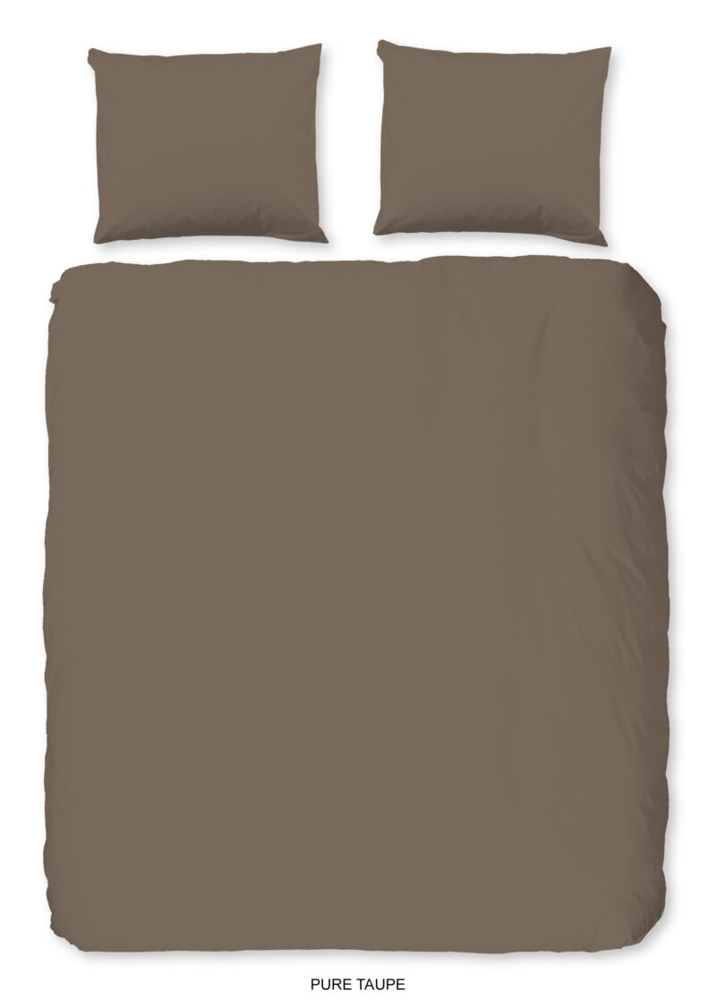 Pure dekbedovertrek - Taupe - 240 x 200/220 cm - 100% Polyester
