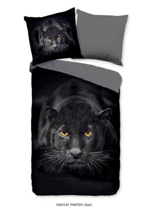 Pure dekbedovertrek zwarte panter - Zwart - 135 x 200 cm - 100% Polyester