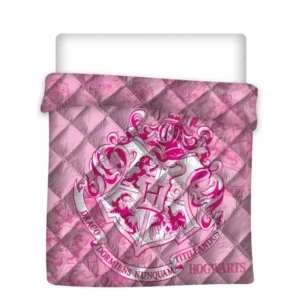 Harry Potter sprei roze 140 x 200 cm polyester - Roze - 140 x 200 cm - 100% Polyester