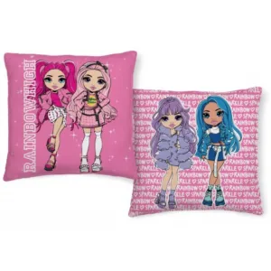 Rainbow High sierkussen 40 x 40 cm roze - Roze - 40 x 40 cm - 100% Polyester