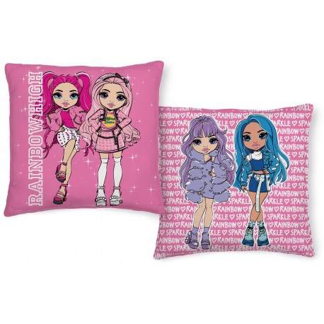 Rainbow High sierkussen 40 x 40 cm roze - Roze - 40 x 40 cm - 100% Polyester