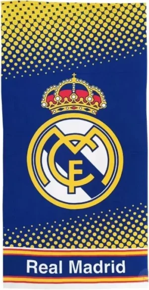 Real Madrid strandlaken 70 x 140 cm - Blauw - 70 x 140 cm - 100% Polyester