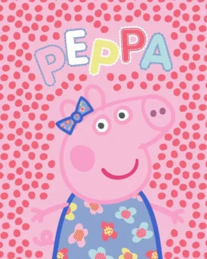 Peppa Pig fleece deken - Roze - 100% Polyester