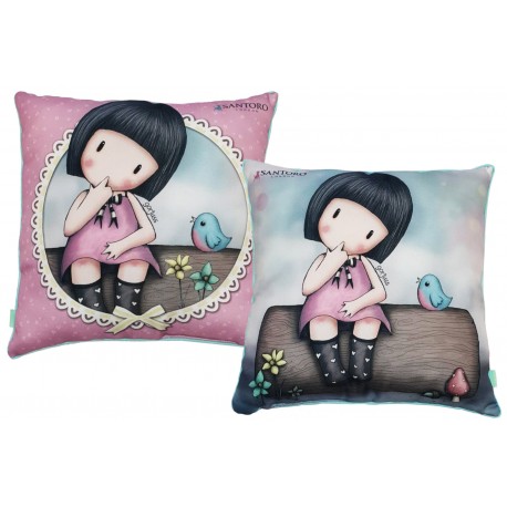 Santoro sierkussen Bluebirds 40 x 40 cm - 40 x 40 cm - 100% Polyester