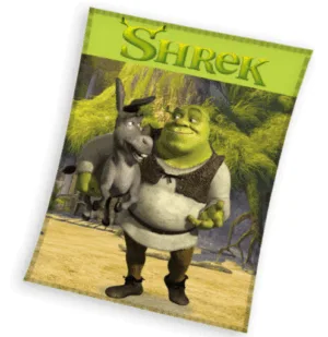Shrek plaid groen 130x160cm - Groen - 130 x 160 cm - 100% Polyester