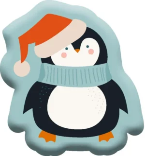 Sweet Home sierkussen Pinguïn 40 x 40 cm - Multicolor - 40 x 40 cm - 100% Polyester