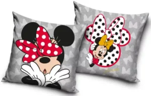 Disney Minnie Mouse sierkussen Strik 40 x 40 cm - Grijs - 40 x 40 cm - 100% Polyester