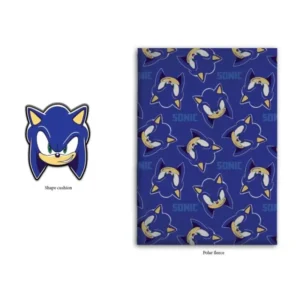 Sonic kussen 100 x 140 cm - Blauw - 100 x 140 cm - 100% Polyester