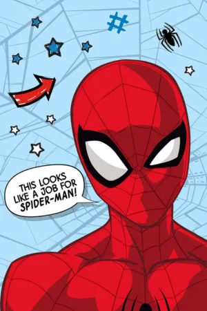Spiderman plaid Job 100 x 150 cm - Roze - 100 x 150 cm - 100% Polyester