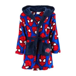 Spiderman badjas - Rood - 3 jaar / 98 cm, 4 jaar / 104 cm, 6 jaar / 116 cm, 8 jaar / 128 cm - 100% Polyester - foto 1