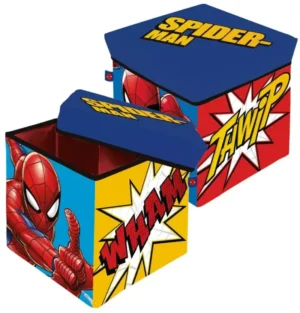 Spiderman cartoon opbergbox 30 x 30 x 30 cm