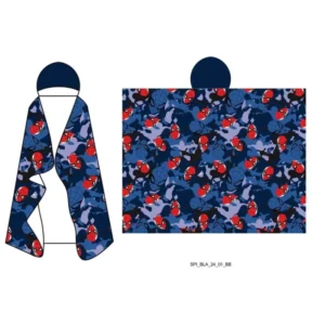 Spiderman plaid met capuchon 120 x 150 cm - Multicolor - 120 x 150 cm - 100% Polyester