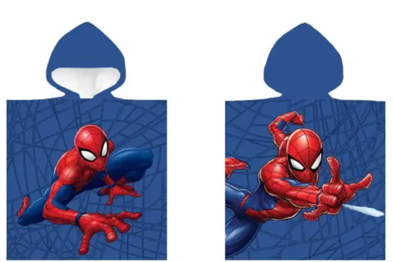 Web 50 x 100 cm badponcho van Spiderman, 50 x 100 cm