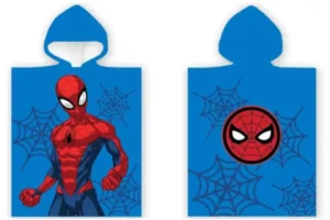 Spiderman poncho 50 x 100 cm blauw - Paars - 50 x 100 cm - 100% Polyester