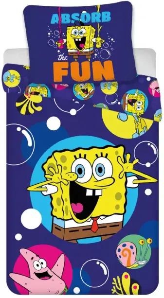 SpongeBob Absorb Fun Dekbedovertrek 140 x 200 cm