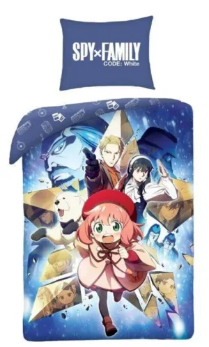 Spy × Family dekbedovertrek 140x200cm Polyester - Multicolor - 140 x 200 cm - 100% katoen