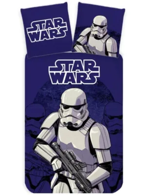 Star Wars dekbedovertrek Stormtrooper - Blauw - 100 x 135 cm - 100% katoen