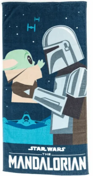 Star Wars strandlaken donkerblauw 70x140 - Blauw - 70 x 140 cm - 100% katoen