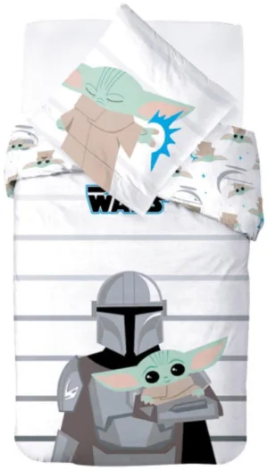 Star Wars dekbedovertrek trooper - Zwart/Geel - 140 x 200 cm - 100% katoen