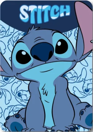 Lilo en Stitch fleece deken 100 x 140 cm - Blauw - 100 x 140 cm - 100% Polyester - foto 1