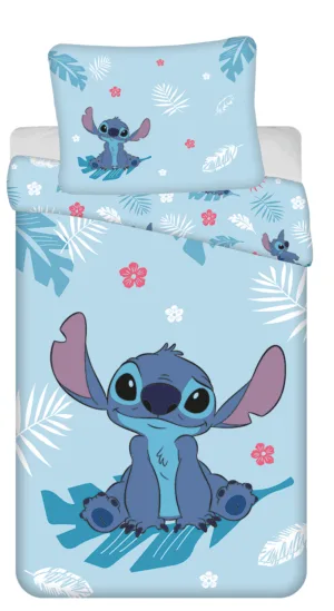 Lilo en Stitch dekbedovertrek Blauw 140 x 200 cm - Blauw - 140 x 200 cm - 100% katoen