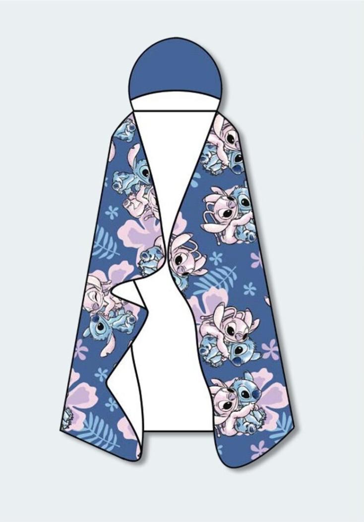 Lilo en Stitch plaid met capuchon 120 x 150 cm - Multicolor - 120 x 150 cm - 100% Polyester - foto 1