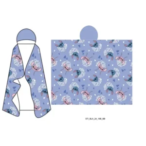 Lilo en Stitch plaid met capuchon 120 x 150 cm - Multicolor - 120 x 150 cm - 100% Polyester