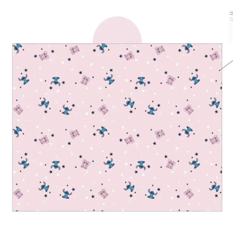fleece - Lilo en Stitch plaid met capuchon 120 x 150 cm - Multicolor - 120 x 150 cm - 100% Polyester