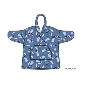 Lilo en Stitch poncho blauw 7 - Blauw - 7 - 14 jaar - 100% Polyester