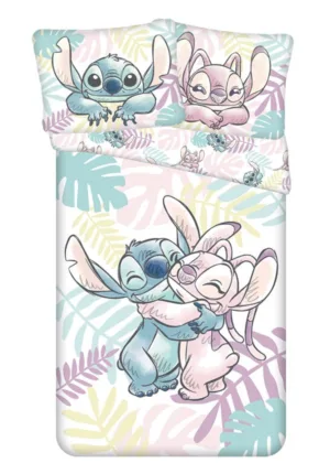 Lilo en Stitch dekbedovertrek Knuffel 140 x 200 cm - Multicolor - 140 x 200 cm - 100% katoen