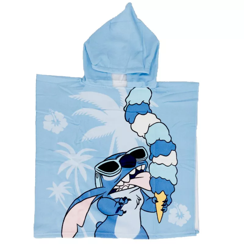 Stitch poncho ijsjes 55 x 110 cm - polyester