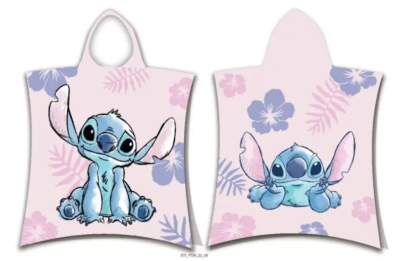 50 x 115 cm badponcho van Lilo en Stitch, 50 x 115 cm