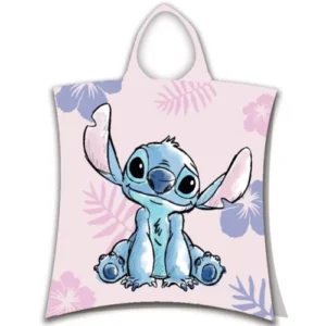 Lilo en Stitch poncho 50 x 115 cm - Roze - 50 x 115 cm - 100% katoen