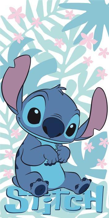 Lilo en Stitch strandlaken 70 x 140 cm Katoen - Multicolor - 70 x 140 cm - 100% katoen