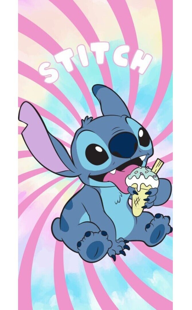Lilo en Stitch strandlaken 70 x 140 cm polyester - Multicolor - 70 x 140 cm - 100% Polyester - foto 1