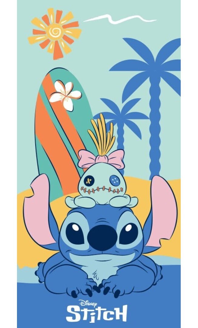 and Scrump Beach - Lilo en Stitch strandlaken 70 x 140 cm polyester - Multicolor - 70 x 140 cm - 100% Polyester