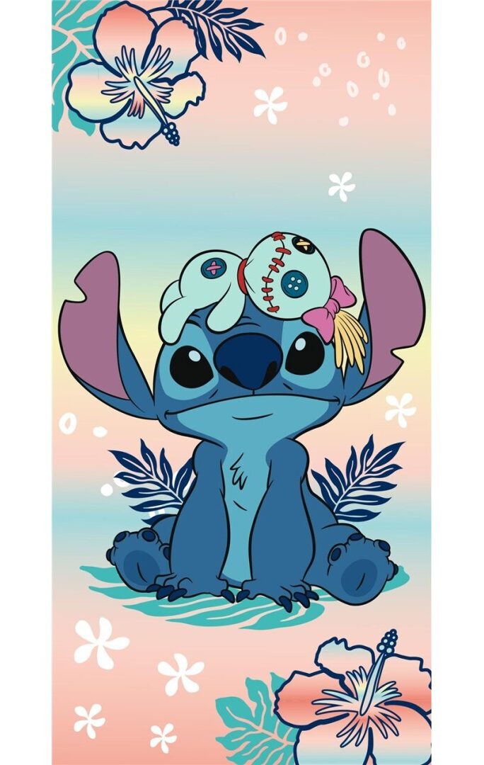 and Scrump - Lilo en Stitch strandlaken 70 x 140 cm polyester - Multicolor - 70 x 140 cm - 100% Polyester