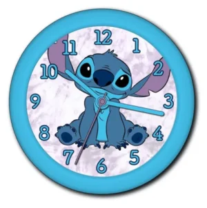 Lilo en Stitch klok 25 cm - Blauw