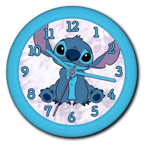 Lilo en Stitch klok 25 cm - Blauw
