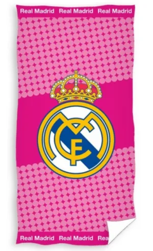 Real Madrid strandlaken logo - Multicolor - 70 x 140 cm - 100% katoen