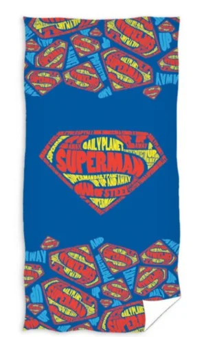 Superman strandlaken Supermen - Multicolor - 70 x 140 cm - 100% katoen