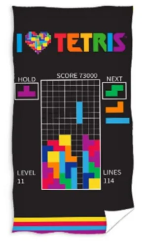 Sweet Home strandlaken Tetris - Multicolor - 70 x 140 cm - 100% katoen