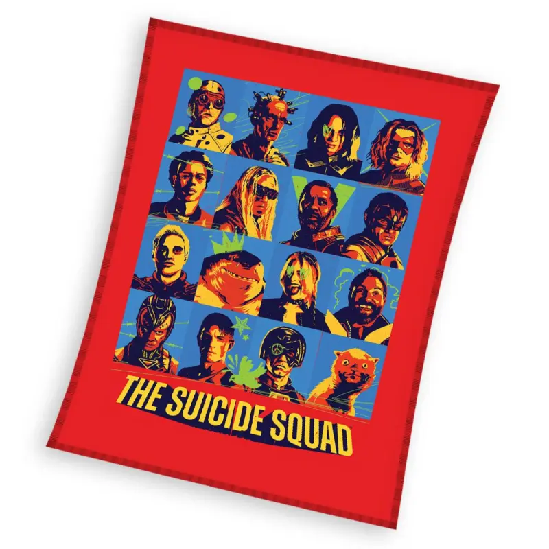 Suicide Squad plaid 150 x 200 cm Multicolor - Multicolor - 150 x 200 cm - 100% Polyester