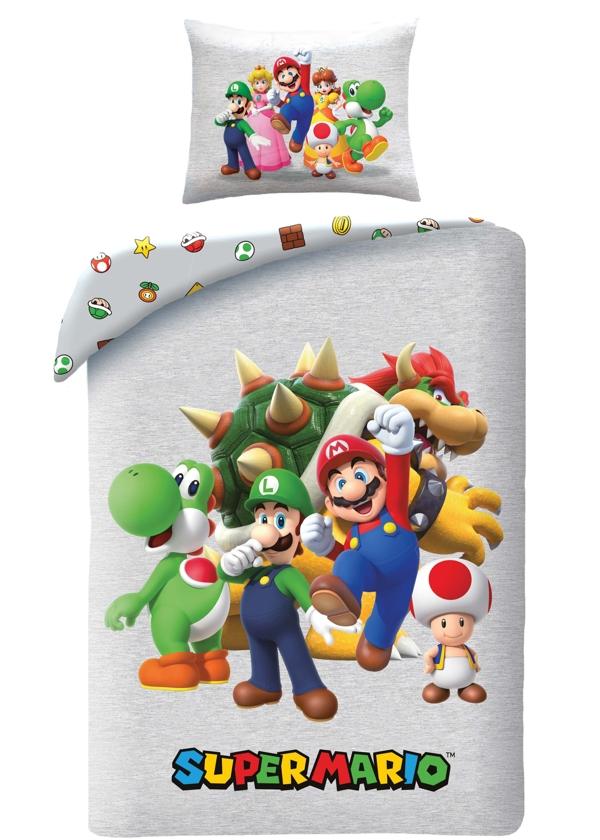 Mario dekbedovertrek Grijs - Grijs - 140 x 200 cm - 100% Polyester