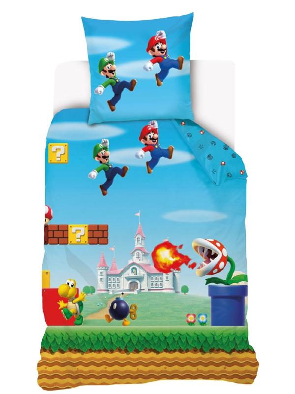 Mario dekbedovertrek 140 x 200 cm - Multicolor - 140 x 200 cm - 100% katoen