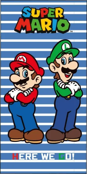 Mario strandlaken Super 70 x 140 cm - Multicolor - 70 x 140 cm - 100% katoen
