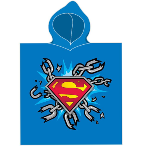 Superman poncho 55 x 110 cm - Multicolor - 55 x 110 cm - 100% Polyester